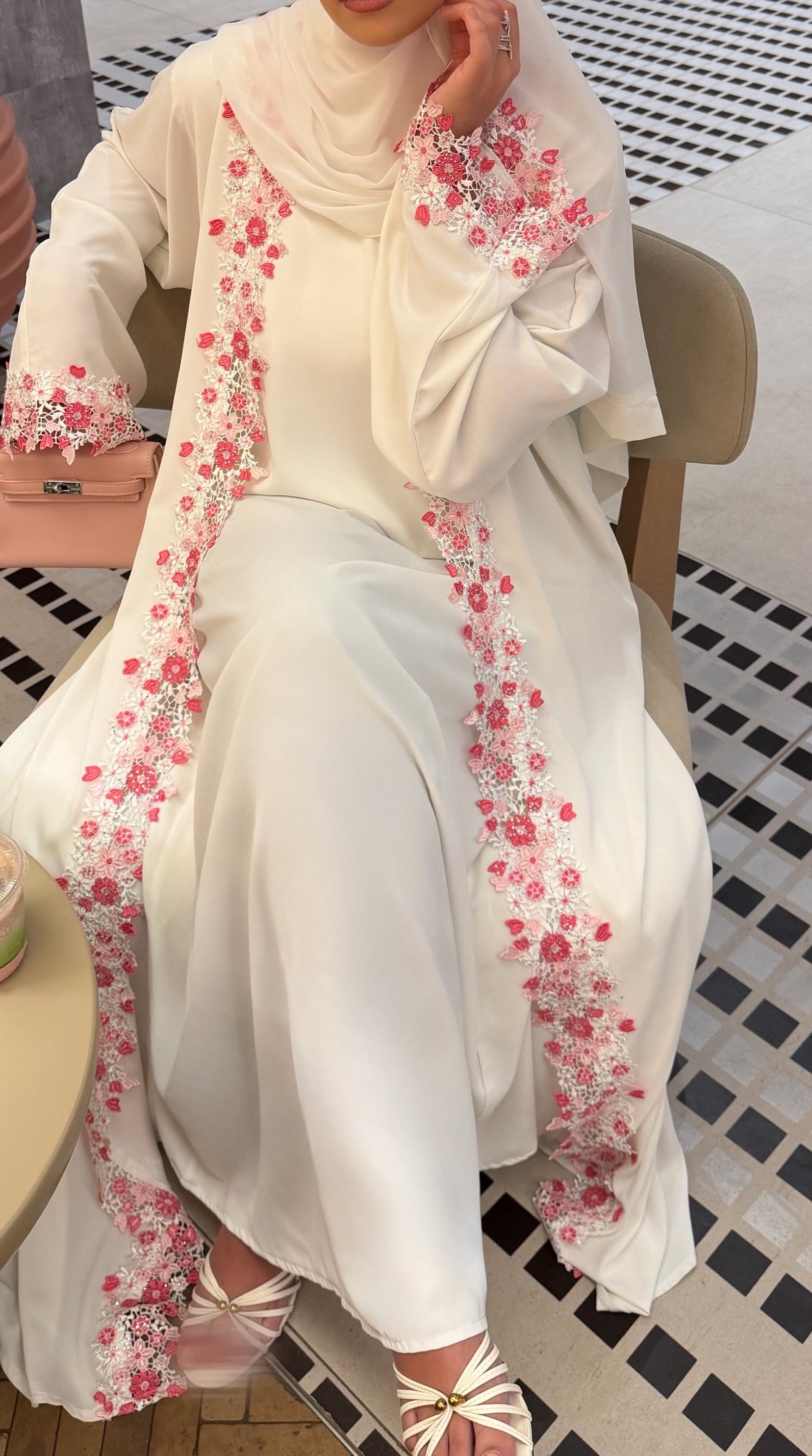 PINKY ABAYA - underdress - hijab - kimono