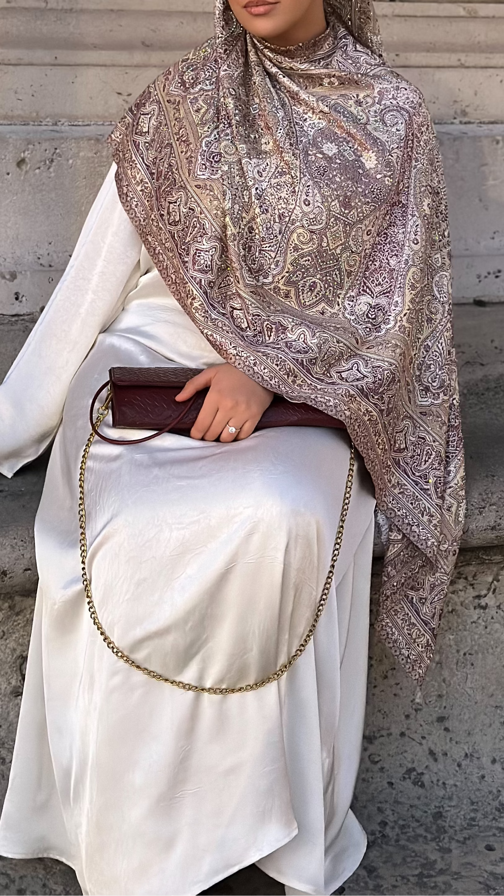 PASHMINA CACHEMIRE A STRASS