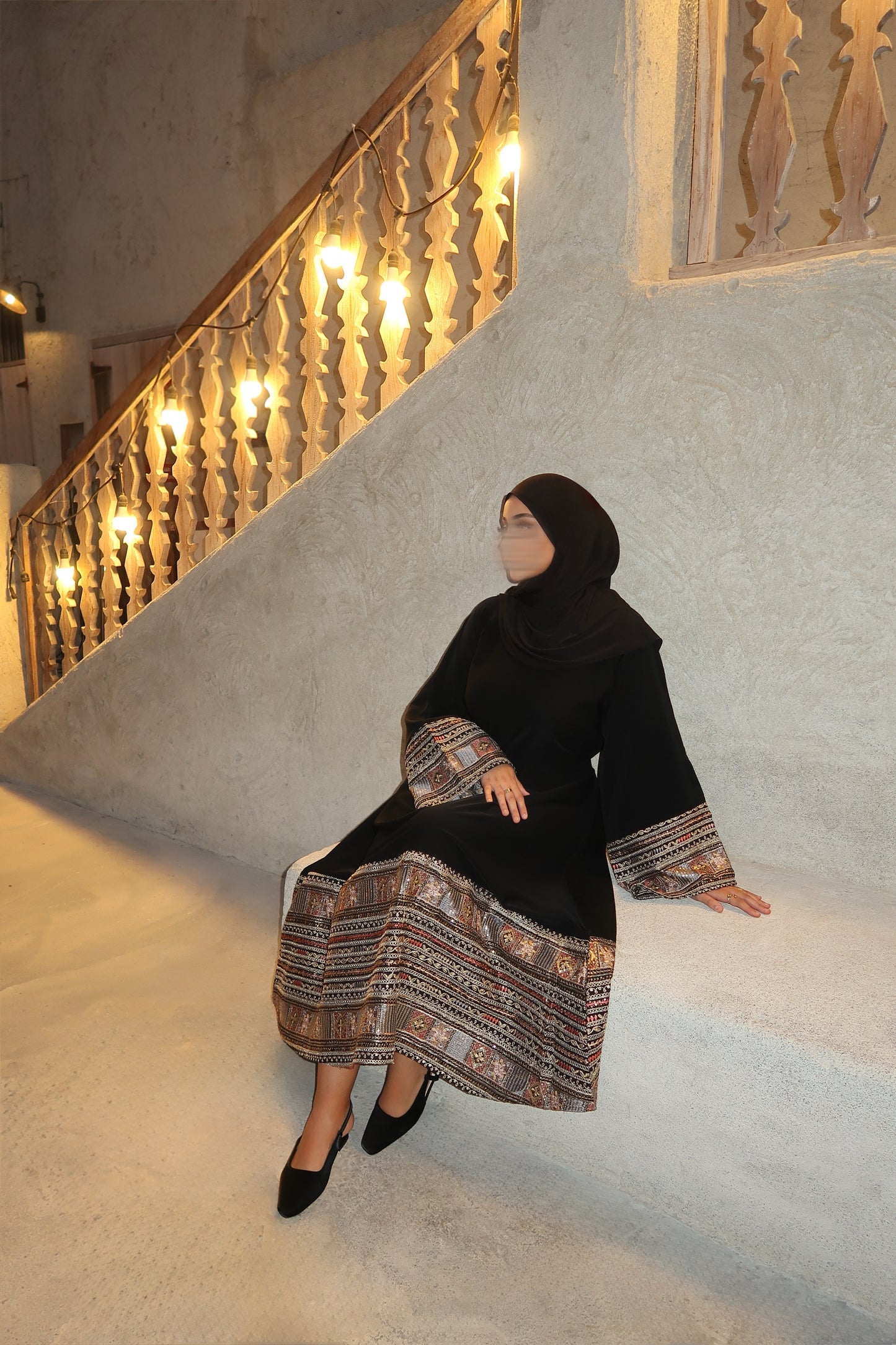 [CREATION ATELIER DUBAÏ] Abaya Heritage entre l’Inde et Dubaï