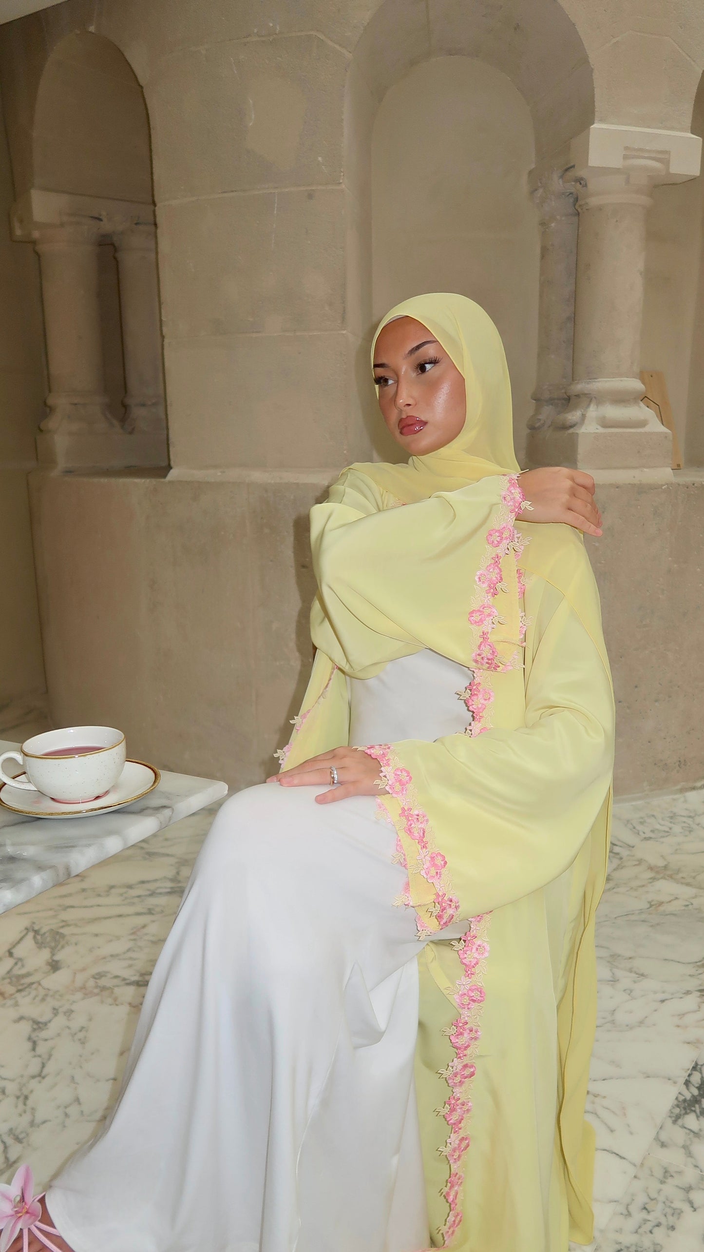 [CREATION ATELIER DUBAÏ] Kimono BLOOM - hijab inclus