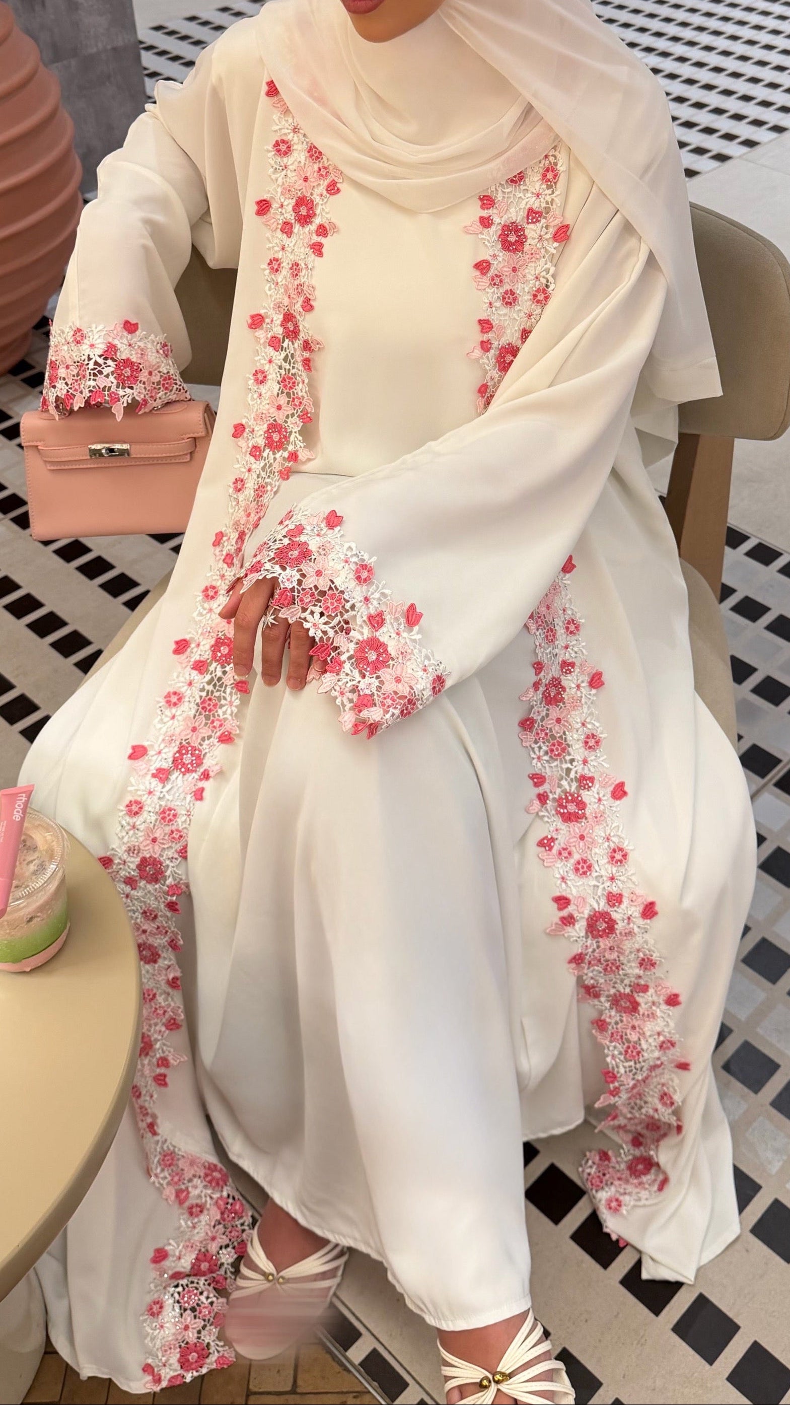 PINKY ABAYA - underdress - hijab - kimono