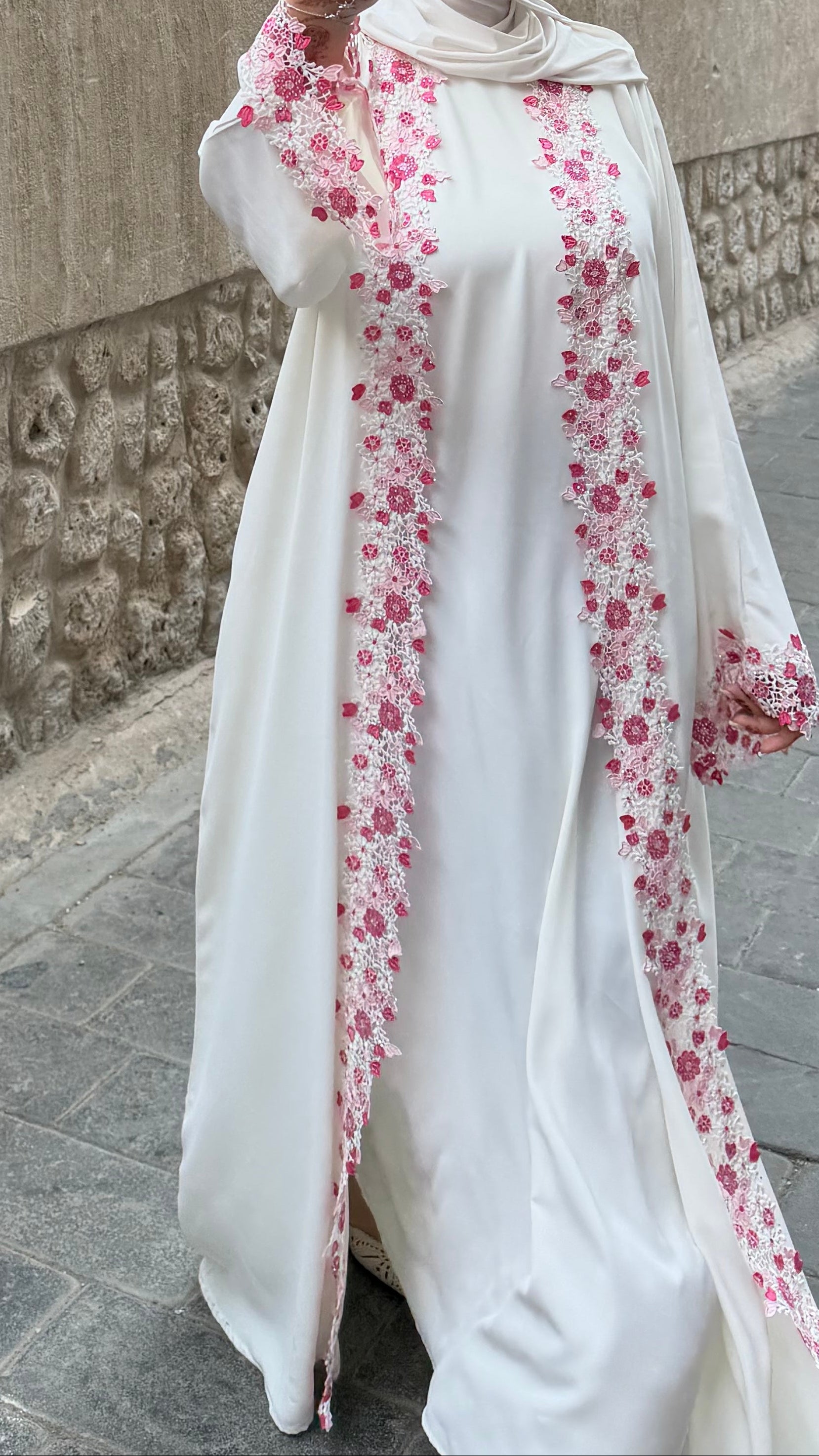 PINKY ABAYA - underdress - hijab - kimono