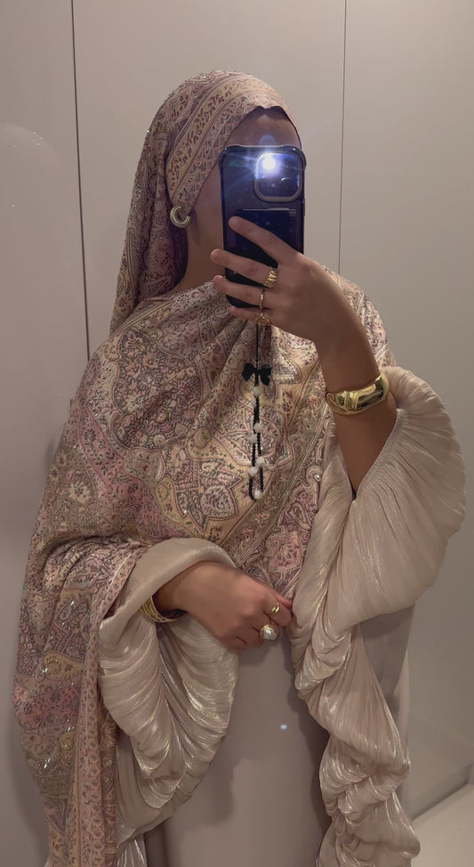 [CREATION ATELIER DUBAÏ] PASHMINA CACHEMIRE A STRASS
